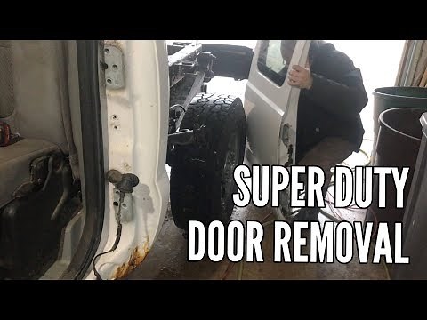 99-07 Ford Super Duty Rear Door Removal F250 F350