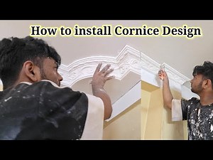 How to install corner design efficiently with ceiling and wall plaster