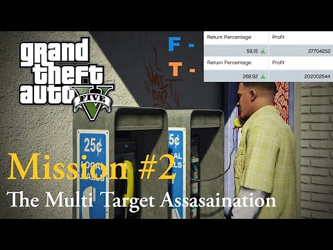 GTA 5 - Misson 2 - The Multi Target Assassination - Stock Market Guide [1080p]