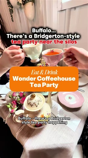 🫖 POV: you found the cutest girls day plan in Buffalo You won’t want to miss this one… @wondercoffeehouse is bringing together the charm of a traditional tea party with the warm vibe of your favorite Buffalo cafe that will literally make you feel like the main characters in Bridgerton 😍 Share this rn with who you want to go with!! ❤️ And follow @stepoutbuffalo for the coolest finds across Buffalo and Western New York 📍 . . . . . . . #buffalo #stepoutbuffalo #bridgerton #teaparty #westernnewyo