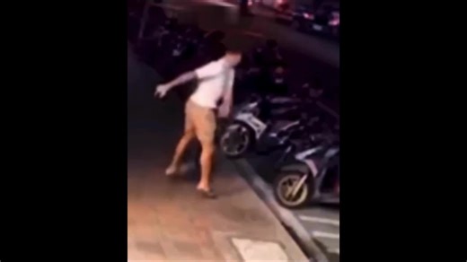 He slapped his girls' rear, boyfriend wasn't having it and slapped him hard