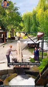 Grinding mill without using electricity. 😲 #karen #generalknowledge | Cha Nuee Mulu