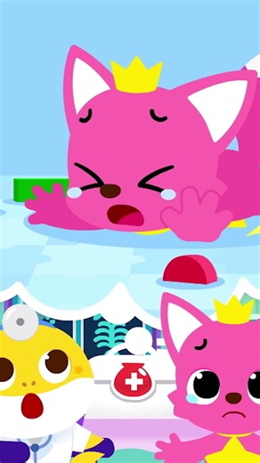 Aua! Pinkfong ist verletzt! #babyhai