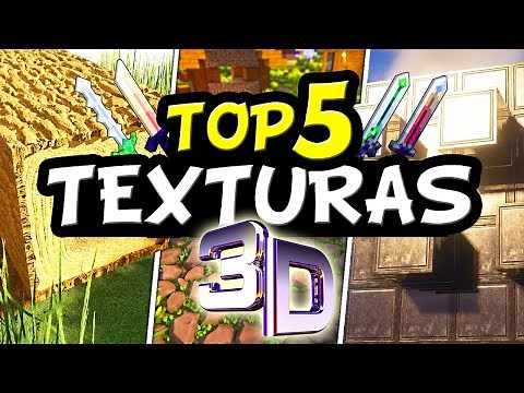 🔥 TOP 5 TEXTURAS 3D para MINECRAFT 1.20.4 en JAVA, BEDROCK y PE | PAQUETE DE TEXTURAS 1.20