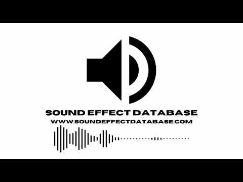 Banging on metal with deep echo sound effect