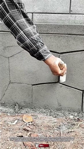 Simple Design Tool Pointing Trowel to Create Stone Wall Motifs #ToolHolder