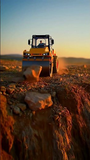 Satisfying Road Roller Compaction! 🚜 Making Smooth Paths