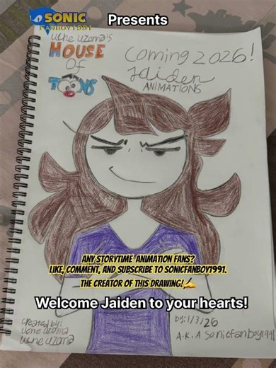 ‪@jaidenanimations‬ is so cool as ice dude! #jaidenanimations #sonicfanboy1991