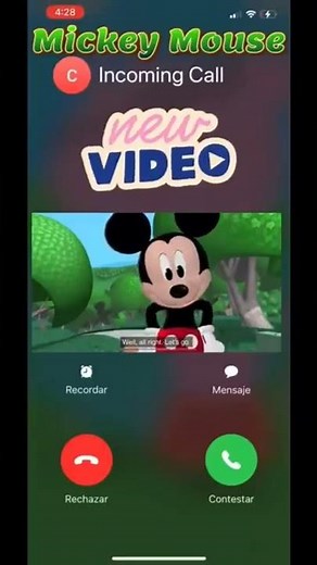 Mickey mouse calling