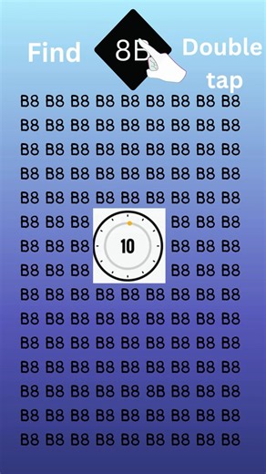 Are you a GENIUS? Find the 8B before the timer!⏱️ 💡 #shorts