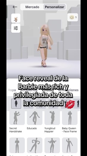 Revelación de la cara de la Barbie más rica