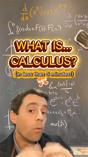 Álvaro Lozano-Robledo on Instagram: "Want to learn what Calculus is all about in LESS than five minutes!? Then this video is for YOU! 🤗📚 Learn about functions, limits, continuity, derivatives, and integrals right here, and even the fundamental theorem of calculus! #math #calculus #continuity #limits #derivative #integrals"