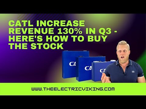 CATL increase revenue 130% - here's how to buy the stock: kind of