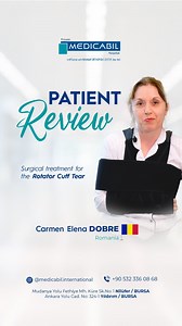 Our patient came from Romania for rotator cuff repair surgery. 🇷🇴🇹🇷 #shoulder #rotatorcuff #rotatorcuffsurgery #rotatorcufftear #bursa #romania🇹🇩 #turkey🇹🇷 | Medicabil Hospital International