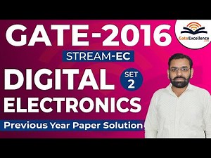 GATE Previous Years Paper Solution | GATE EC | GATE 2016 Set-2 | Digital Electronics
