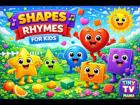 Shapes Rhymes for Kids 🔺🎶 | Fun Learning Nursery Rhymes
