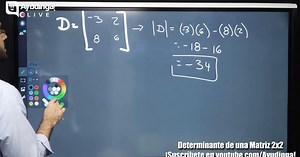 Vídeo | Ayudinga Matemáticas 11° - Determinante de una Matriz 2x2 y 3x3 Ejemplos 12 de agosto de 2020