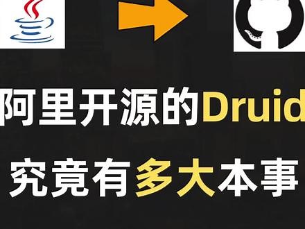 阿里开源的Druid，究竟有多大本事？ #程序员 #Java #数据库 #SpringBoot #MySQL
