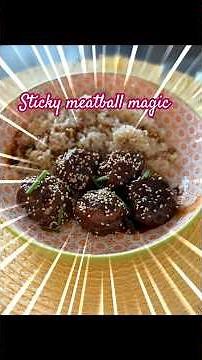 One Bowl, Zero Leftovers! Asian Glazed Meatballs #AsianMeatballs #StickyMeatballs #EasyDinner