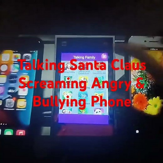 Talking Santa Claus Screaming Angry Bullying Phone