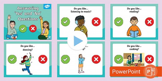 Getting to Know You - Yes or No Questions Powerpoint