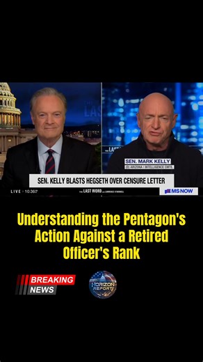 Understanding the Pentagon's Action Against a Retired Officer's Rank The Department of Defense has initiated a rare administrative process known as "retirement grade determination" against a sitting U.S. senator who is a retired Navy captain. This follows public statements reminding service members of their duty under military law to refuse unlawful orders. 🇺🇸 ⚖️ 🔍 The process, under 10 U.S.C. § 1370, allows for review of a retiree's final rank, potentially leading to a reduction and correspo
