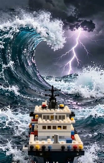 Mega Tsunami Destroys LEGO City! 🌊💀 #lego #tsunami #shorts