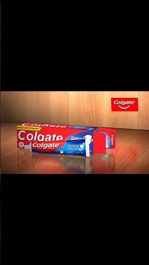 Bringing 3D design to life with this dynamic Colgate ad!🦷🔥#shorts #ytshorts #3dadvertising