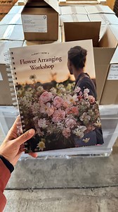 The course books for our brand new Flower Arranging Workshop just arrived from the printer and I wanted to give you a quick peek! Next week we are opening up registration and I’ll be sharing a lot more information including a deep dive into all of the materials (printed and digital) included along with a tour inside the program. But for now I just had to show you this beauty. If you want to learn more about the workshop there’s a link below. https://www.floretflowers.com/workshops/flower-arrangi