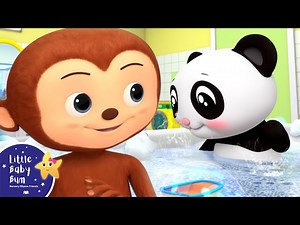 Baby Monkey Bath Song! | Little Baby Bum - Nursery Rhymes for Kids | 123 Kids Songs - Videos For Kids