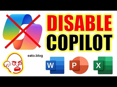 How to Disable Copilot in Word, PowerPoint, Excel - EASY
