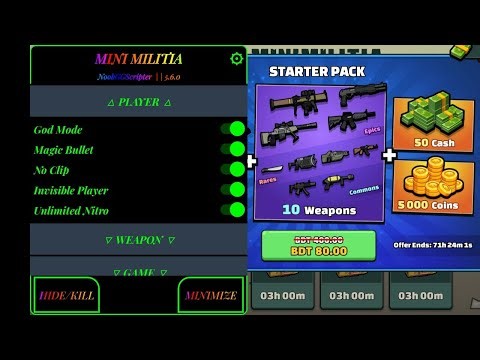 1000% hack of mini militia how to hack mini Militia #minimilitia 