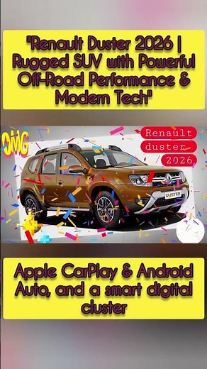 Renault Duster 2026 | Rugged SUV with Powerful Off-Road Performance & Modern Tech