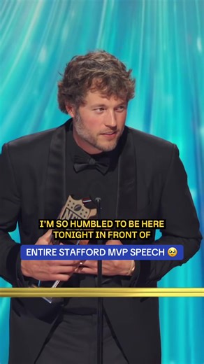 Matthew Stafford's Heartfelt NFL MVP Acceptance Speech