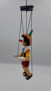 Handmade Pinocchio Marionette: Wooden Hanging Toy, Home Decor (22cm or 35cm) - Etsy