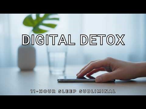 📵 Stop Scrolling & Digital Addiction | Subliminal for Dopamine Detox & Presence (Rain) [11 Hours]