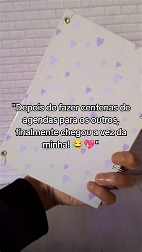 como fazer agenda personalizada!#shots
