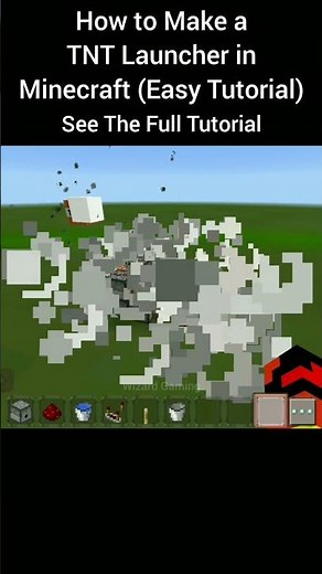 This TNT Launcher is INSANE 😳 || Minecraft Tutorial || #viral #minecraft #youtubeshorts #shorts