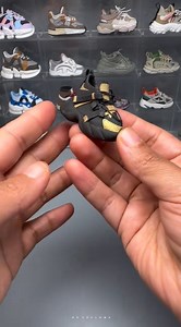 New Black Golden Mini Sneakers - Clay Tutorial #sneakers | DEEPFLAME