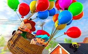 （4K/60帧）［FNF/动画第13集］Baby Pico和BF的气球旅行（By Goblin Animation）