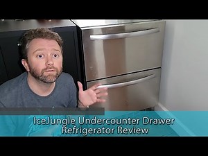 INDOOR OR OUTDOOR FRIDGE - IceJungle Undercounter Drawer Refrigerator Review