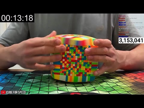 17x17 Rubik’s Cube Solving LIVE!