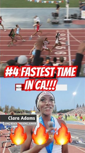 Clara Adams in the last 50m is 🔥 getting 23:40 in the 200m and #4 in CA at CIF State!!