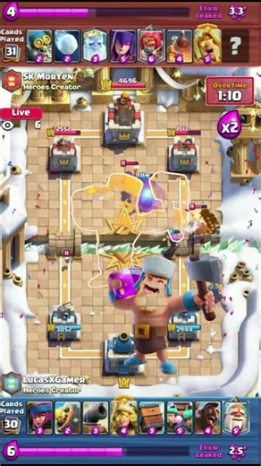 How Hog Rider Grew Up in Clash-A-Rama #ClashRoyale #HehehehawGaming 7575