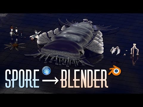 How to Import Spore Models into Blender