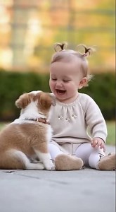 Let's shake on it and be friends! 🐾 - Video 114 🐾 #dogandbaby #family #love #baby