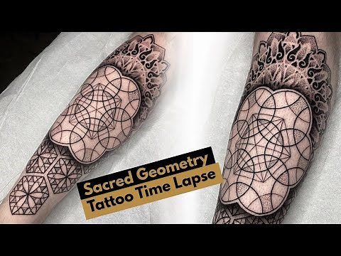 Sacred Geometry Tattoo Time Lapse / Dotwork / Mandala