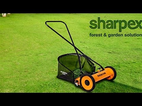 Sharpex Push Manual Lawn Mower with Grass Catcher Unboxing and first impressions