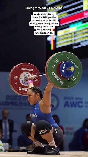 Hidilyn Diaz Breaks Record at Asian Weightlifting Championships