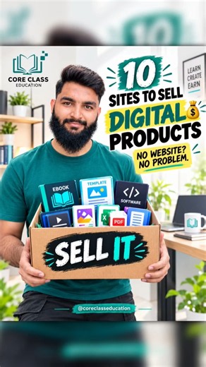 10 Sites to Sell Digital Products 💰 | No Website? No Problem!